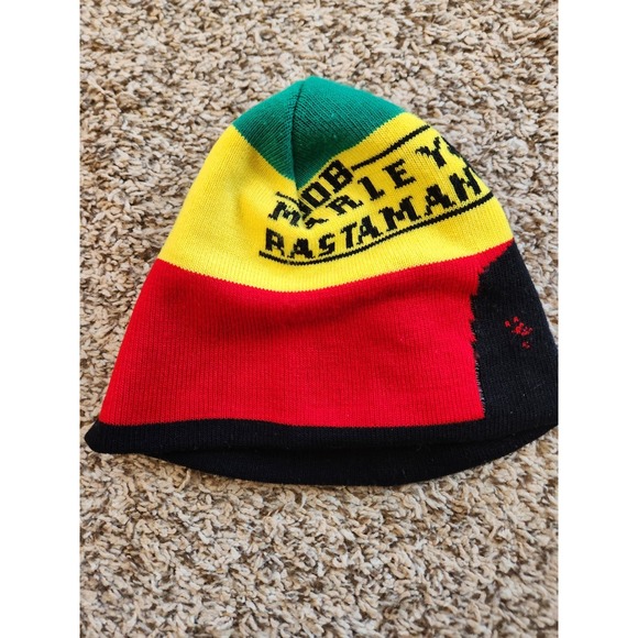 Bob Marley Rasta Reggae Beanie Hat Cap Knit Unisex One Size. - Picture 6 of 6